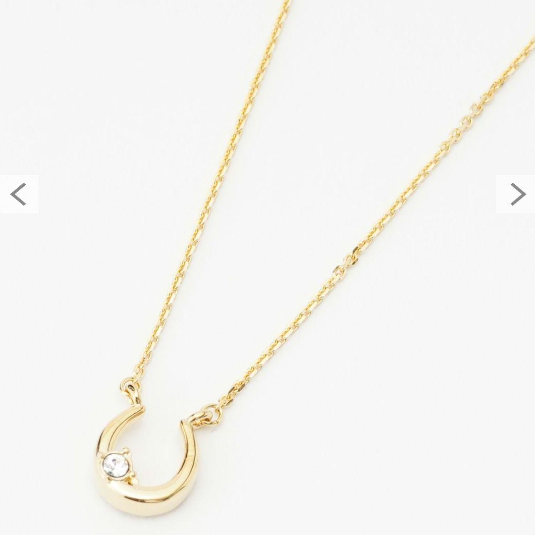 LANVIN en blue セサンパ馬蹄モチーフ2点セットネックレス ほぼ新品