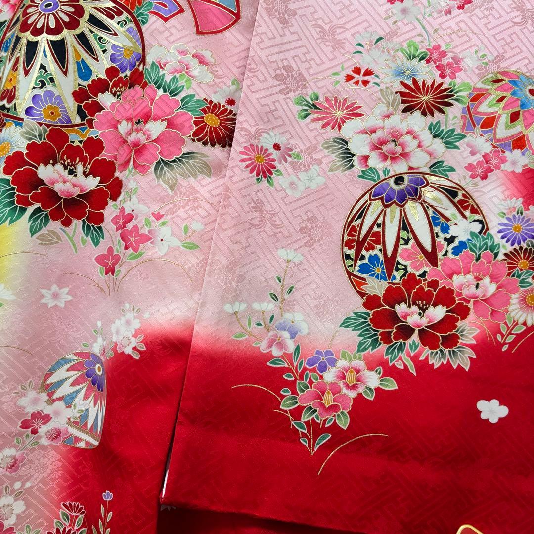 京友禅 正絹 多色箔技法 お宮参り着物 女の子 産着 祝着 のしめ 襦袢付