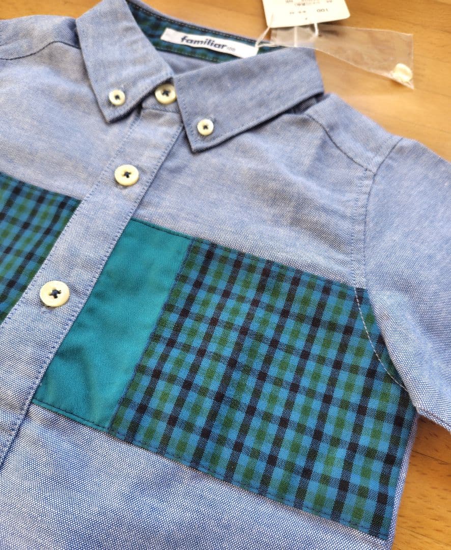 タグ付き新品　familiar 長袖シャツ カットソー100サイズ
