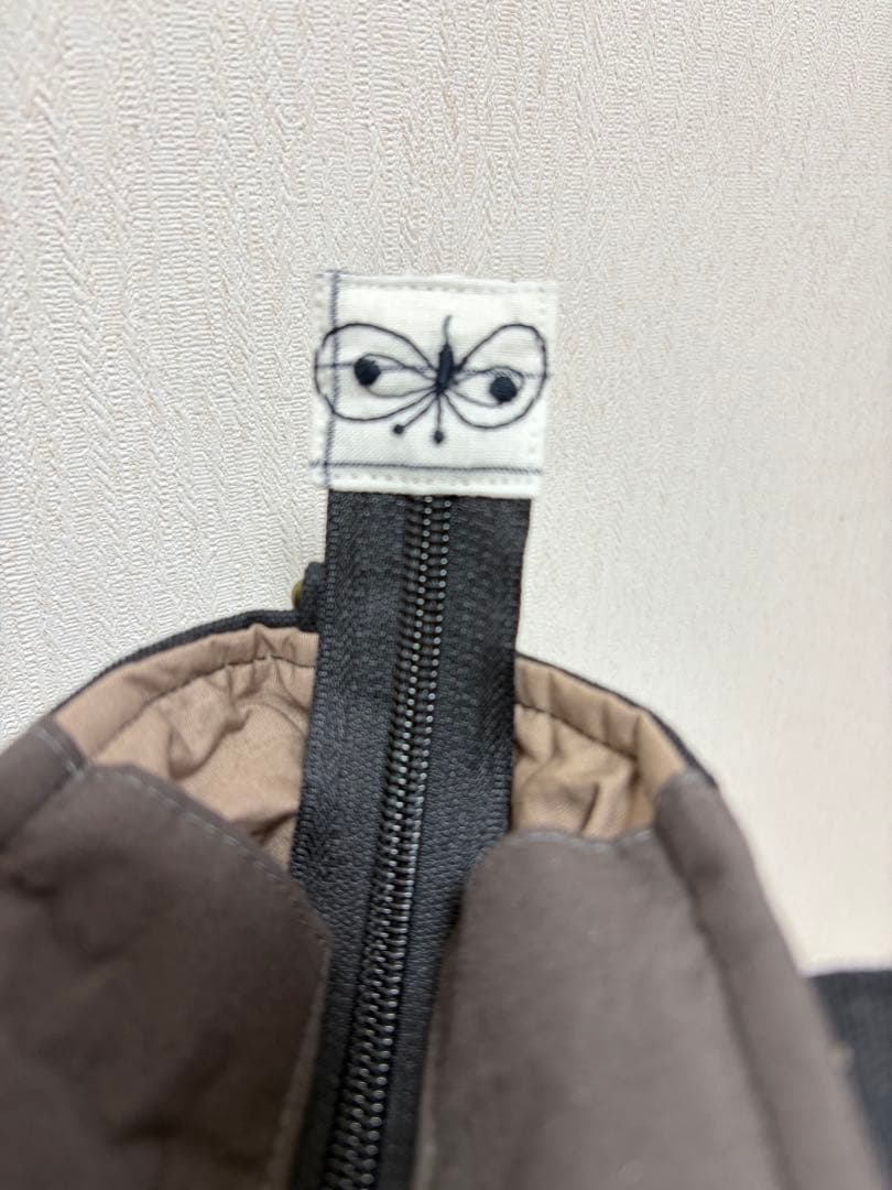 ミナペルホネン＊パッチギャザポケファスナートートL✂️ハンドメイド