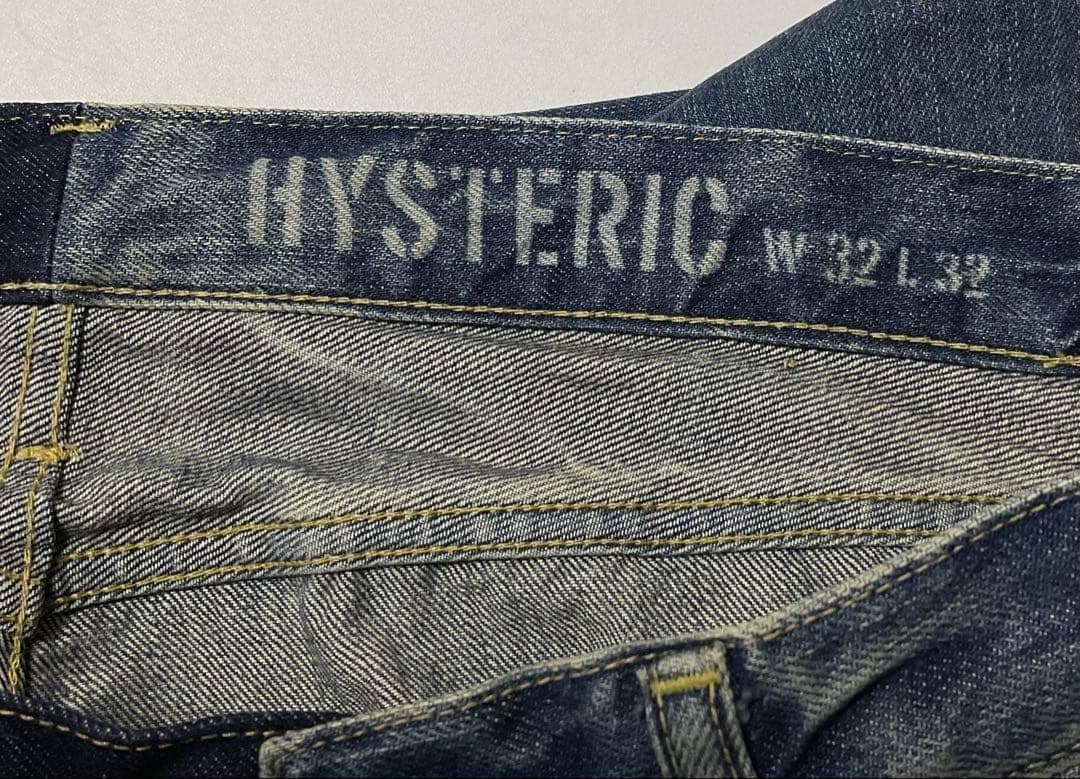 ヒステリックグラマー　キムタク　HRLR加工　デニム　ジーンズ　　32インチ