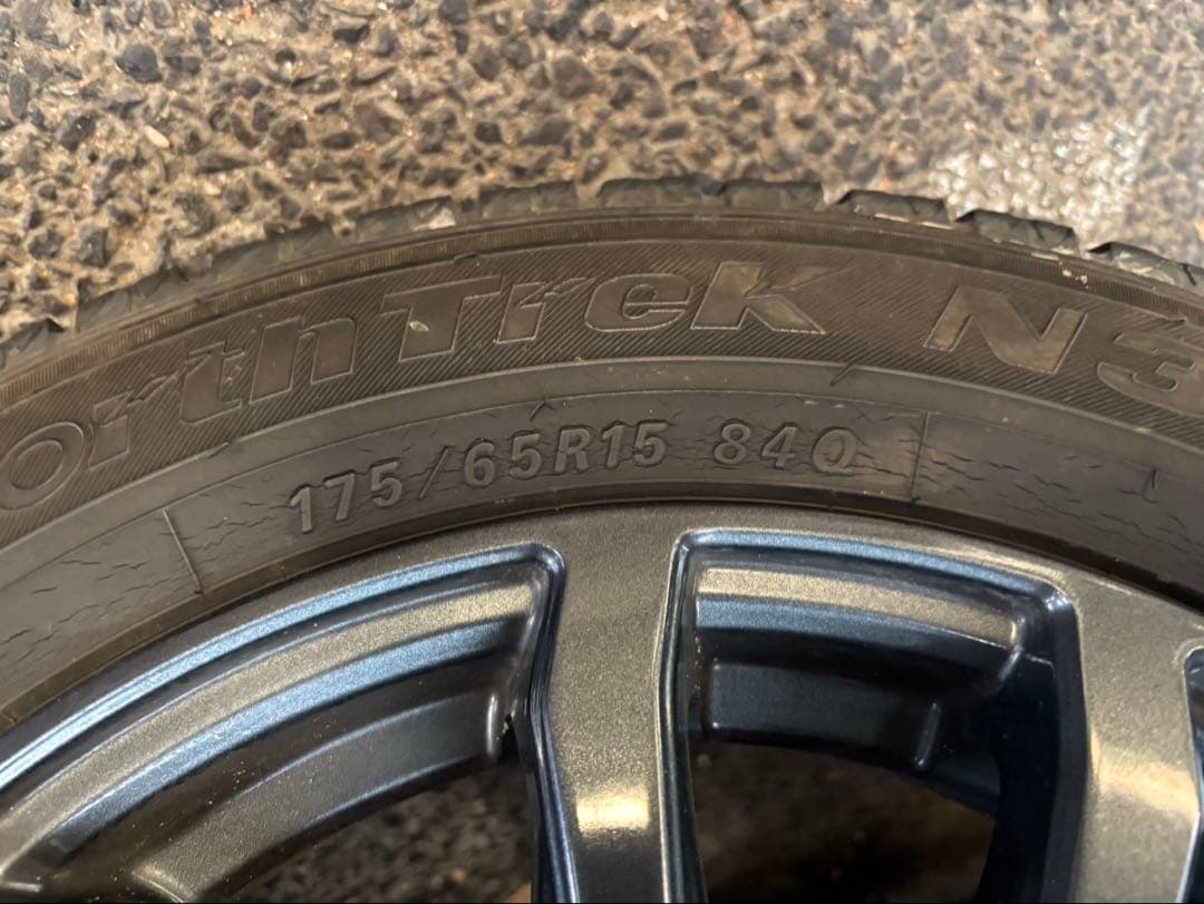 【送料込】175/65R15 ノーストレックスタッドレス アルミホイール付 4本