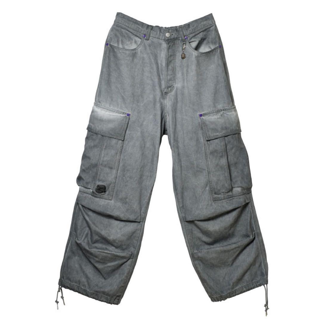 ずっと真夜中でいいのに。デニムカーゴパンツ　2XL