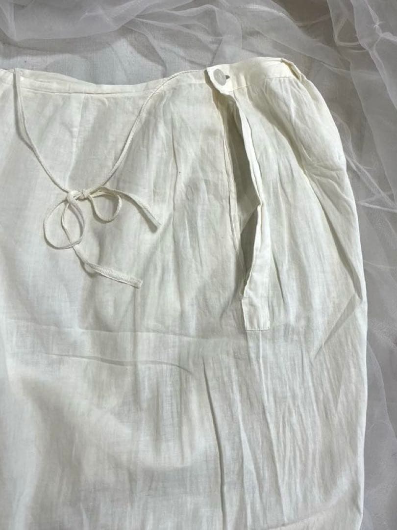 フランスアンティーク コットン ドロワーズ レース