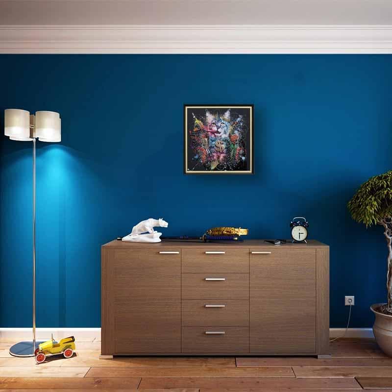 アートフレーム ファンキーキャット/猫 絵画 クリスタルピクチャー