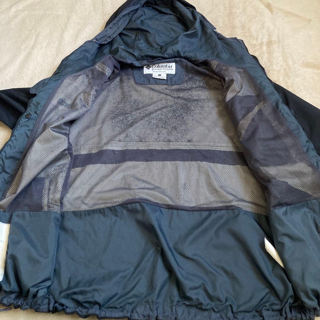 90s コロンビア ナイロンジャケット ドローコード ダブルジップ