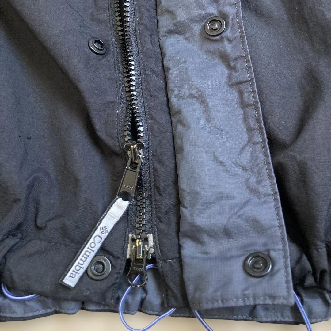 90s コロンビア ナイロンジャケット ドローコード ダブルジップ