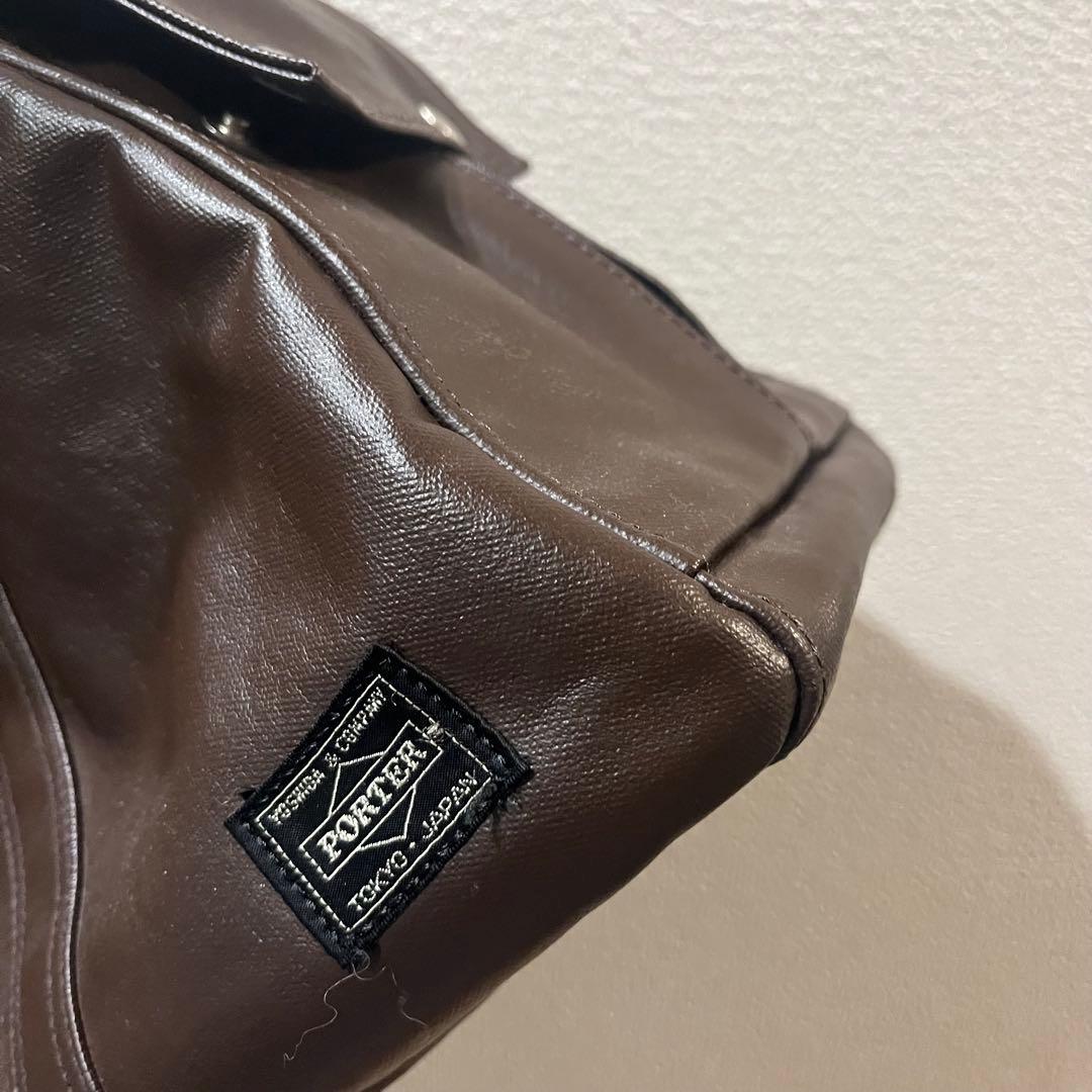 PORTER ボストンバッグ ブラウン レザー