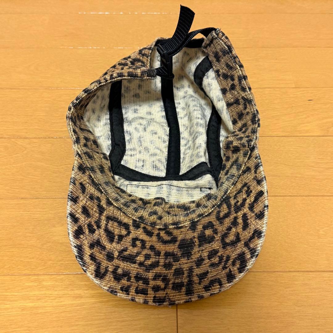 Supreme Leopard Camp Cap ブラック 2001年