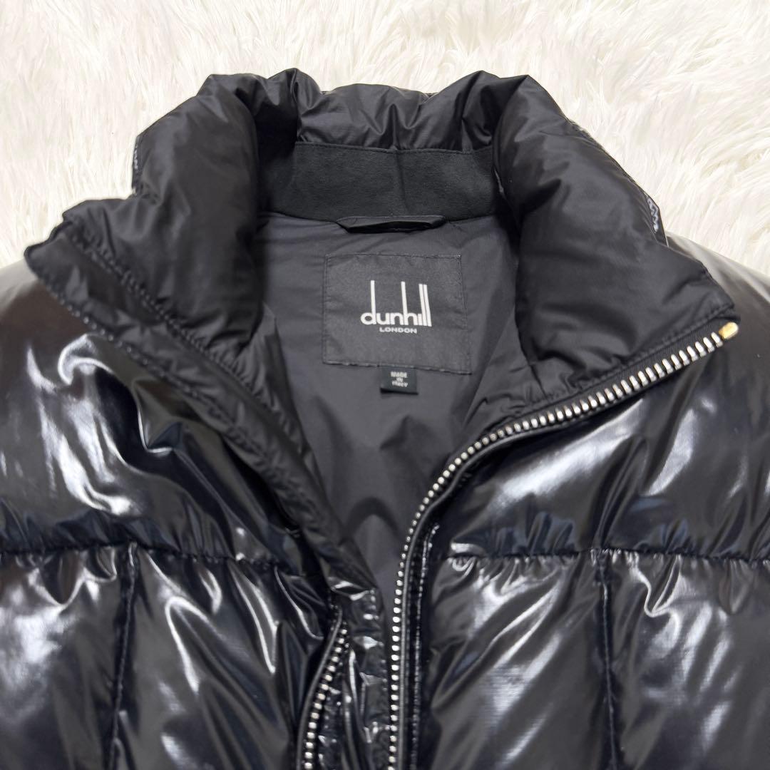 極美品✨ダンヒル DUNHILL 現行 ダウンベスト 光沢 シャイニー M