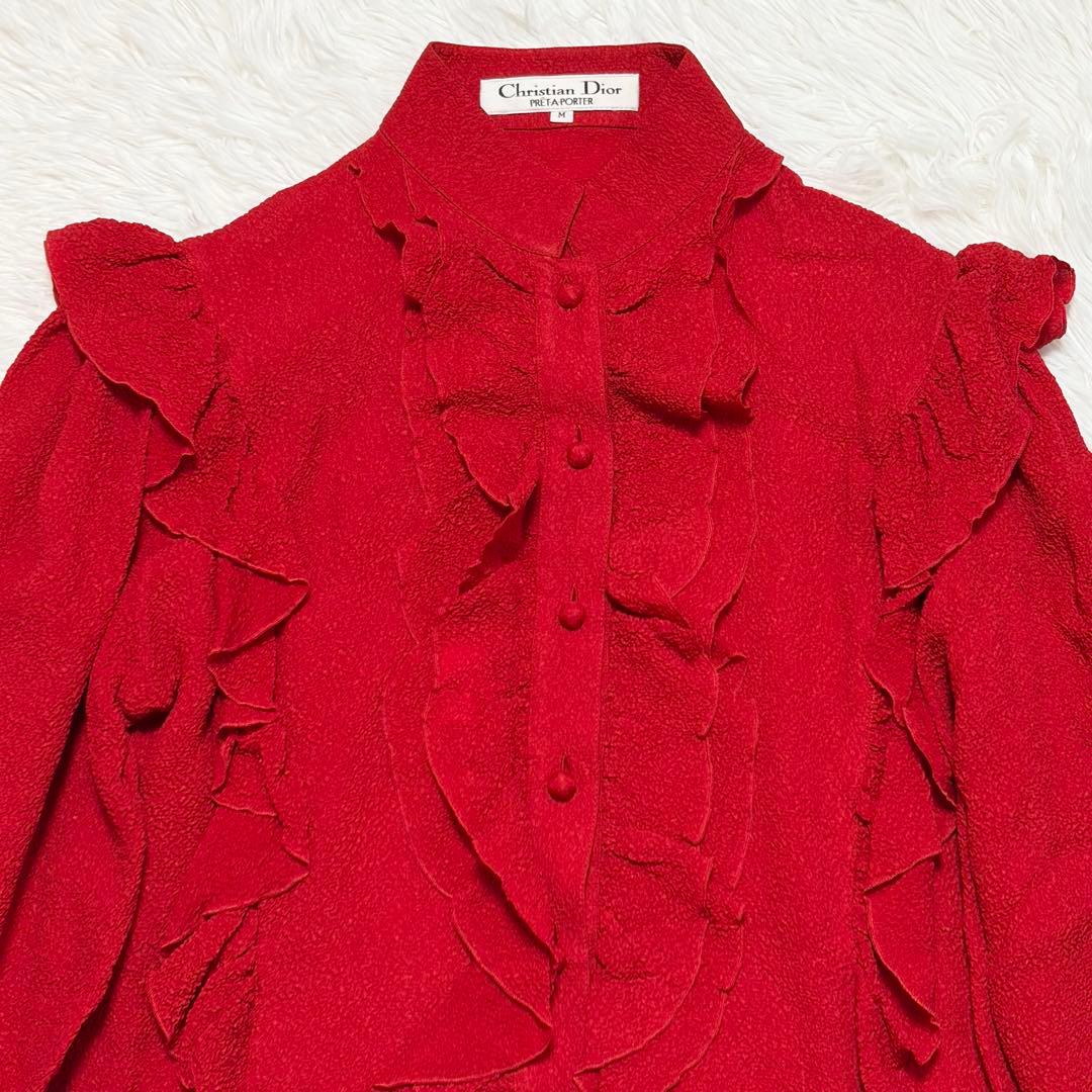 Christian Dior クリスチャンディオール　シルク100%ブラウス