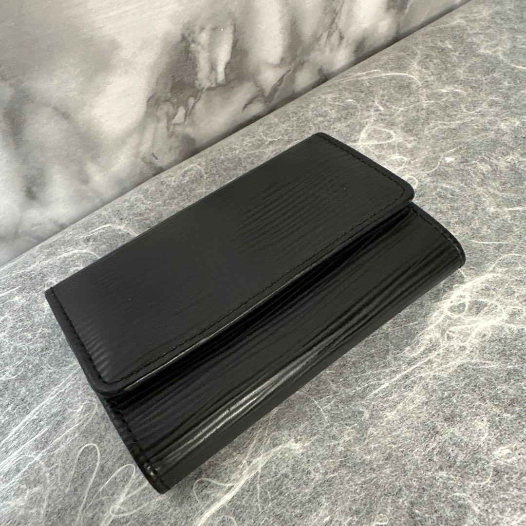 さくらLouis Vuitton エピレザー 黒　6連キーリング　超美品