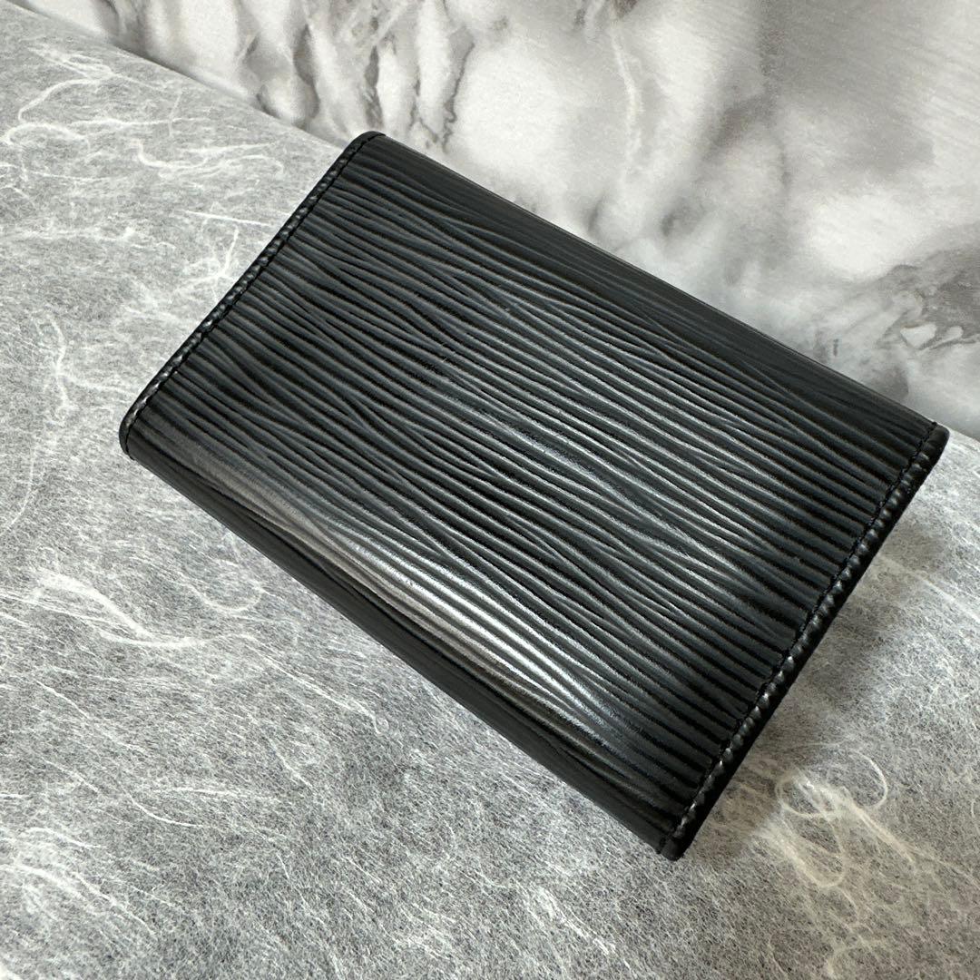 さくらLouis Vuitton エピレザー 黒　6連キーリング　超美品