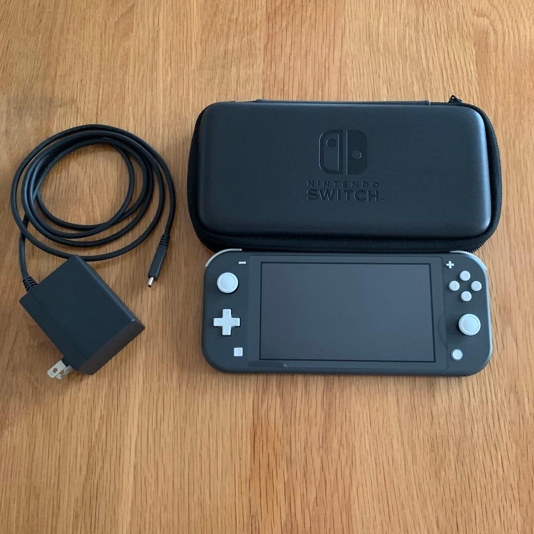 Nintendo Switch Lite グレー 本体 充電器 ケース付き