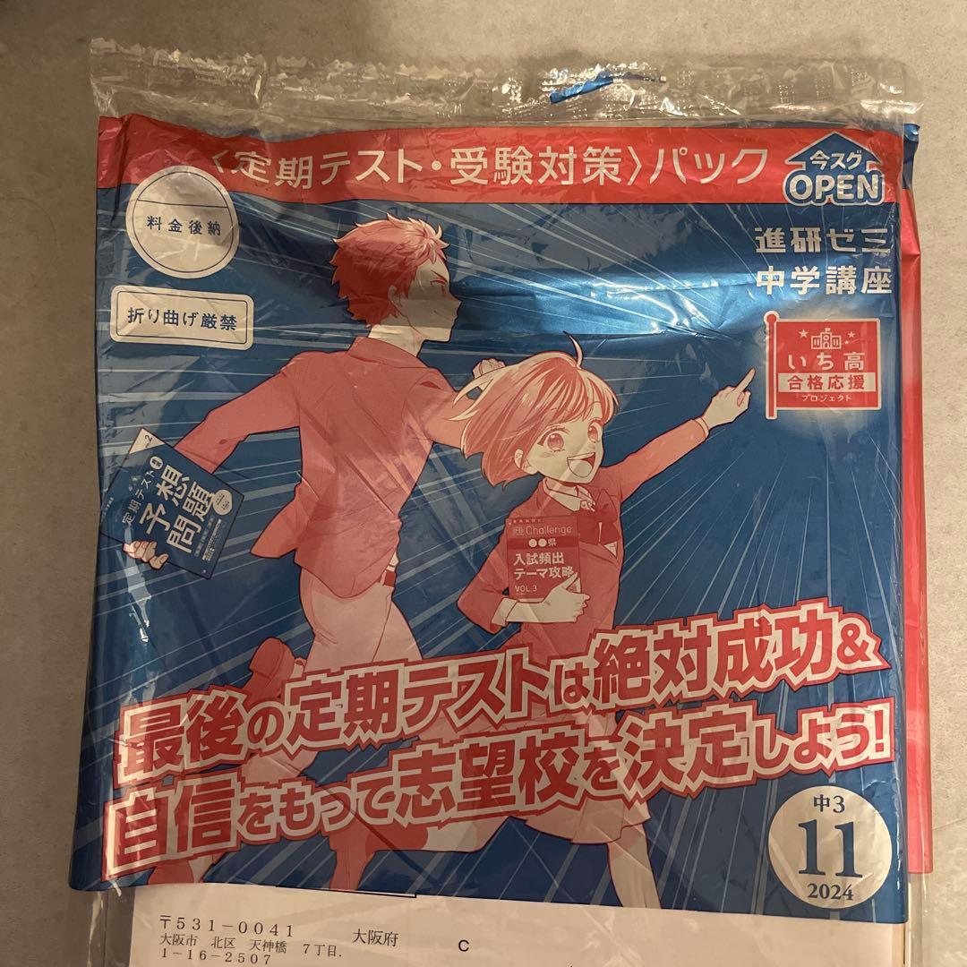 進研ゼミ　2024新品未使用　入試向け　教材