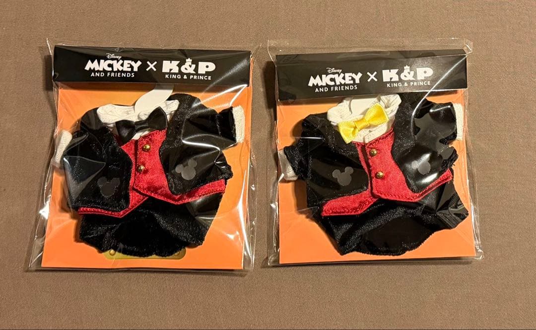 King & Prince はぴぬい ミッキー 着せ替え衣装　2点
