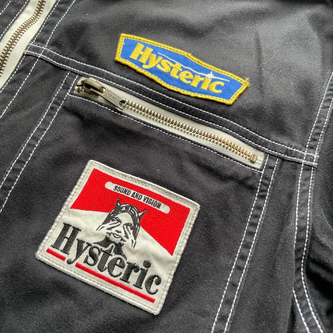 定価59,400円 美品ヒステリックグラマーワッペン デザイン ジャンプスーツM