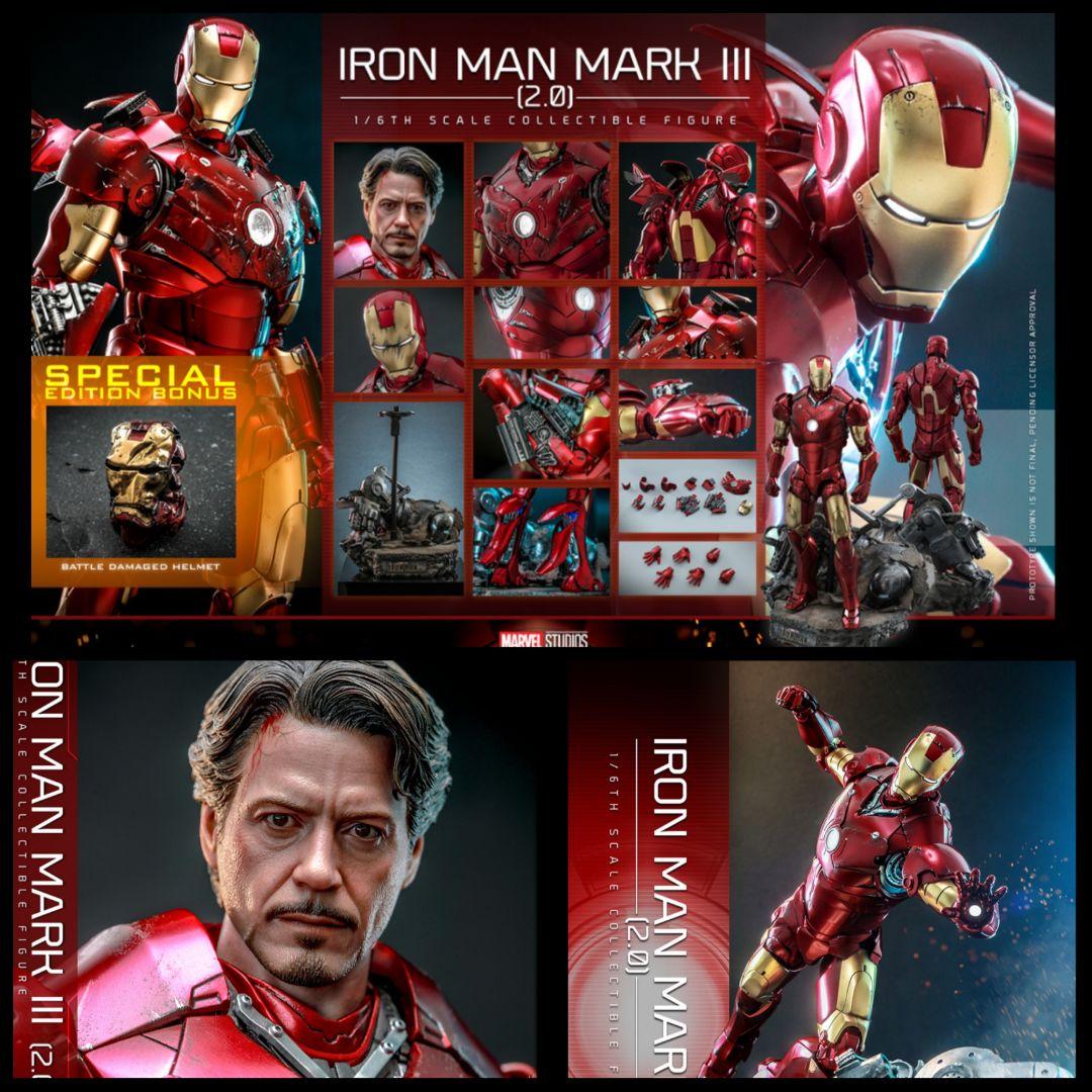 ボーナスアクセサリー付き　新品未開封　ホットトイズ　アイアンマン　マーク3
