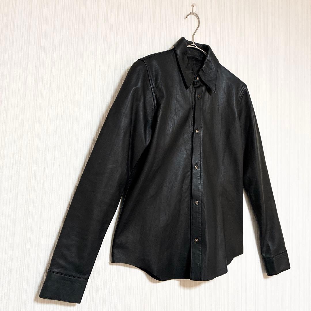 ✨希少デザイン✨エディション　極上上質なラムレザーシャツ　ライナー付き