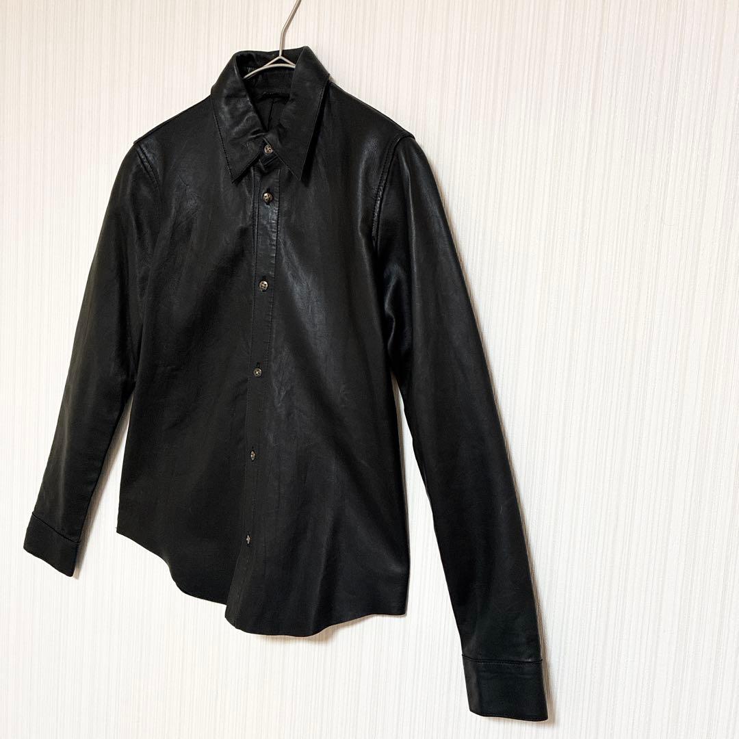 ✨希少デザイン✨エディション　極上上質なラムレザーシャツ　ライナー付き