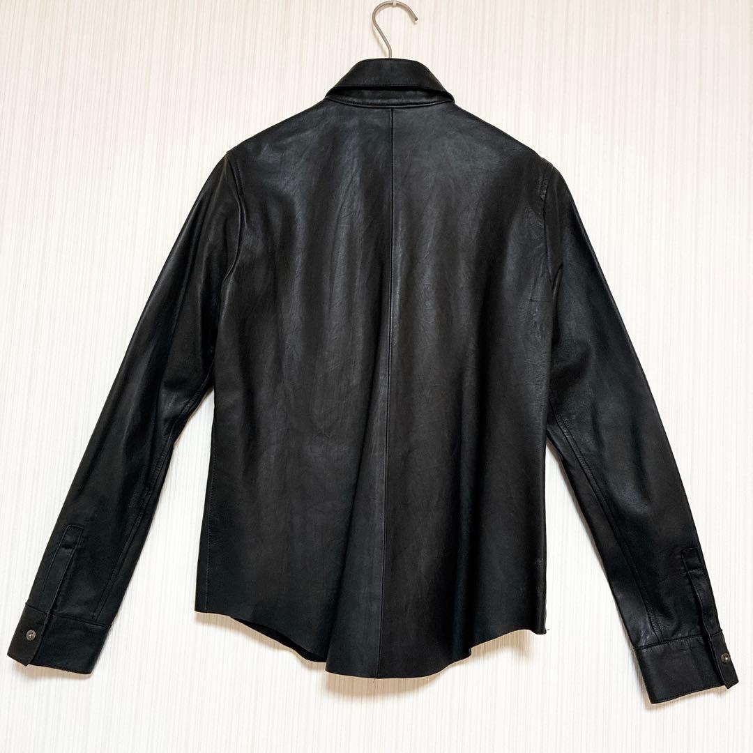 ✨希少デザイン✨エディション　極上上質なラムレザーシャツ　ライナー付き