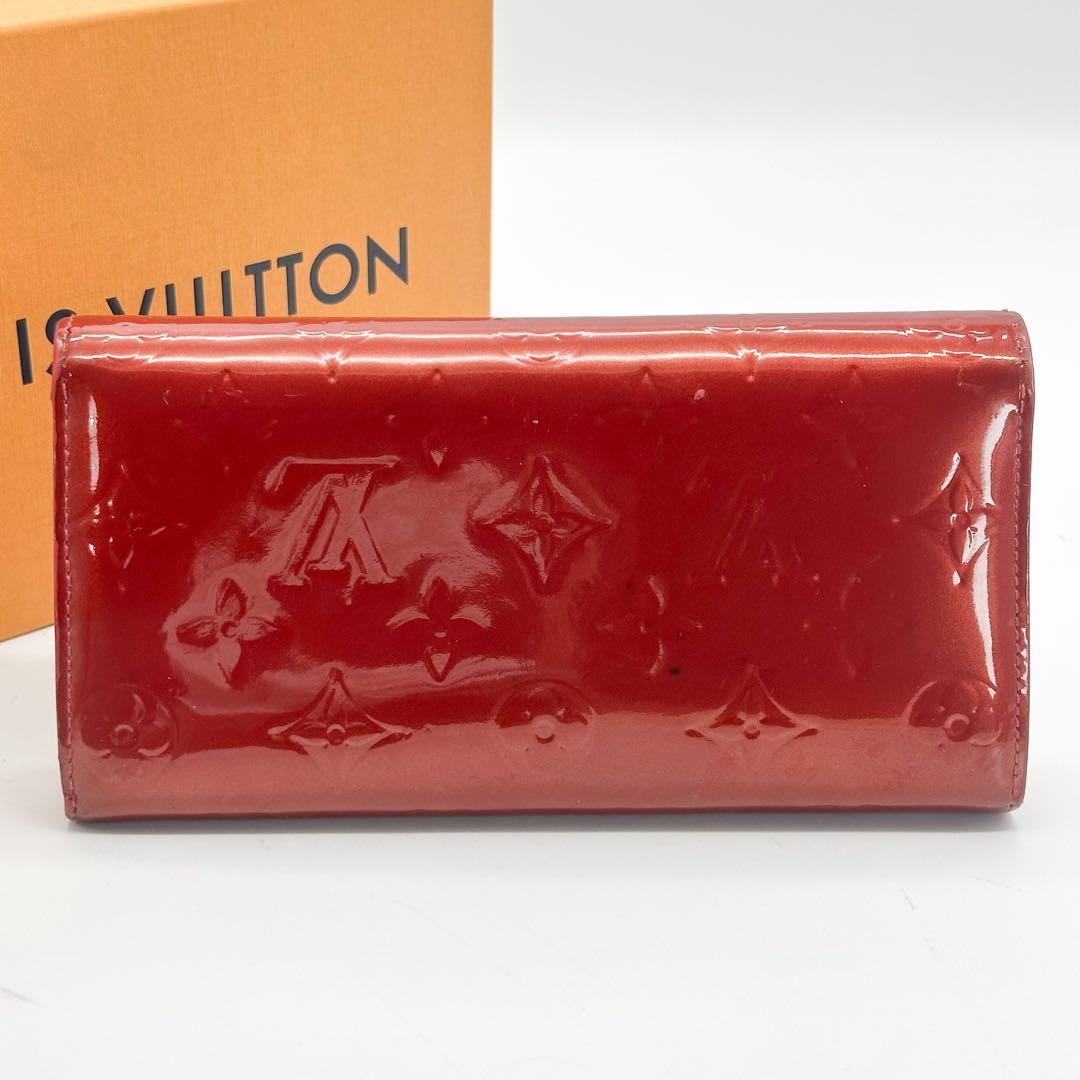 ルイヴィトン ポルトフォイユ サラ ヴェルニ モノグラム 二つ折り 長財布