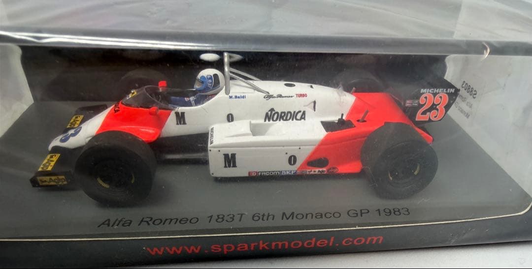 【希少】スパーク 1/43 アルファロメオ 183T モナコGP 1983