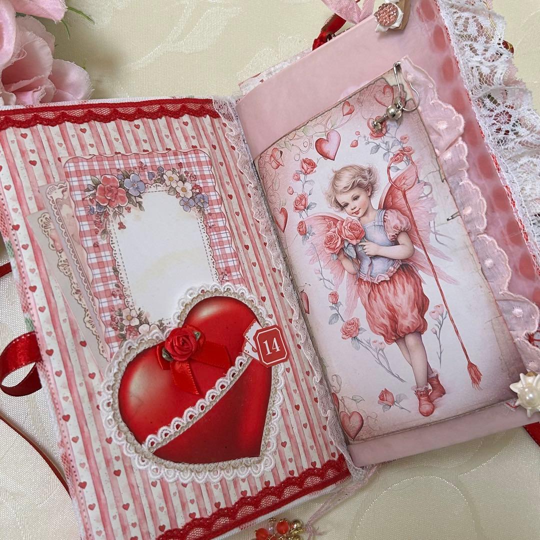 薔薇とレースのジャンクジャーナル・雑記帳　Happy Valentine!