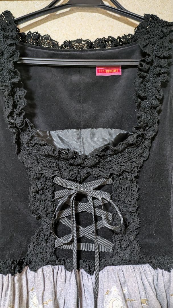 C*読様 ハロウィン ゴスロリドレス ブラック・グレー