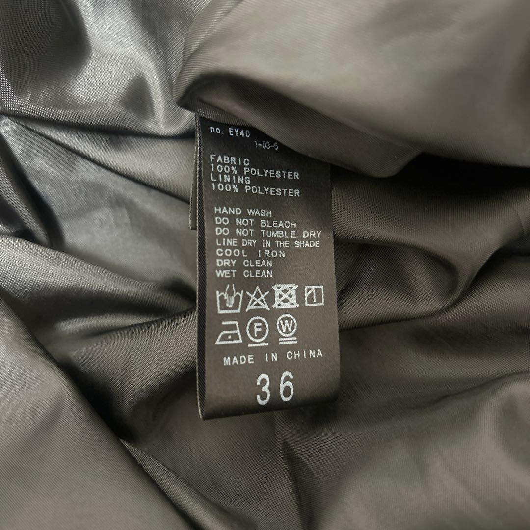 SLOBE IENAタフタギャザーキャミワンピース ブラック36