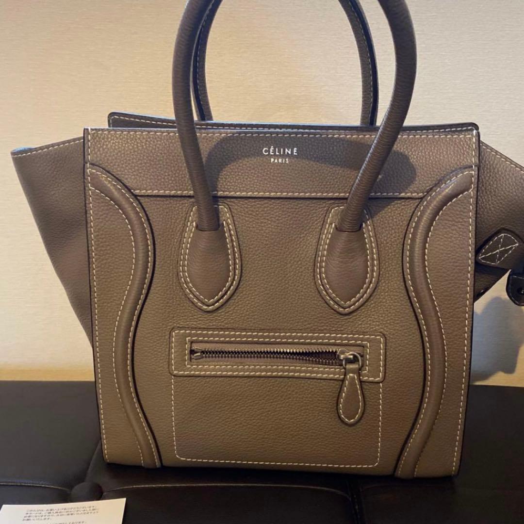 【美品】セリーヌ ラゲージ マイクロ スリ 旧ロゴ　正規品