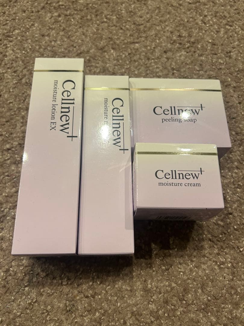 Cellnew+ スキンケア　ローション　ミルク　ソープ　クリーム
