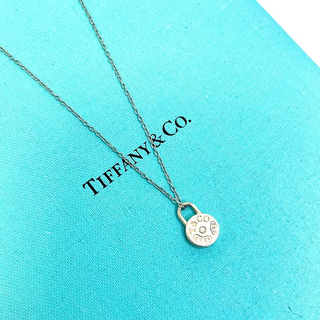 ティファニー ラウンドロック ネックレス ダイヤモンド シルバー 925