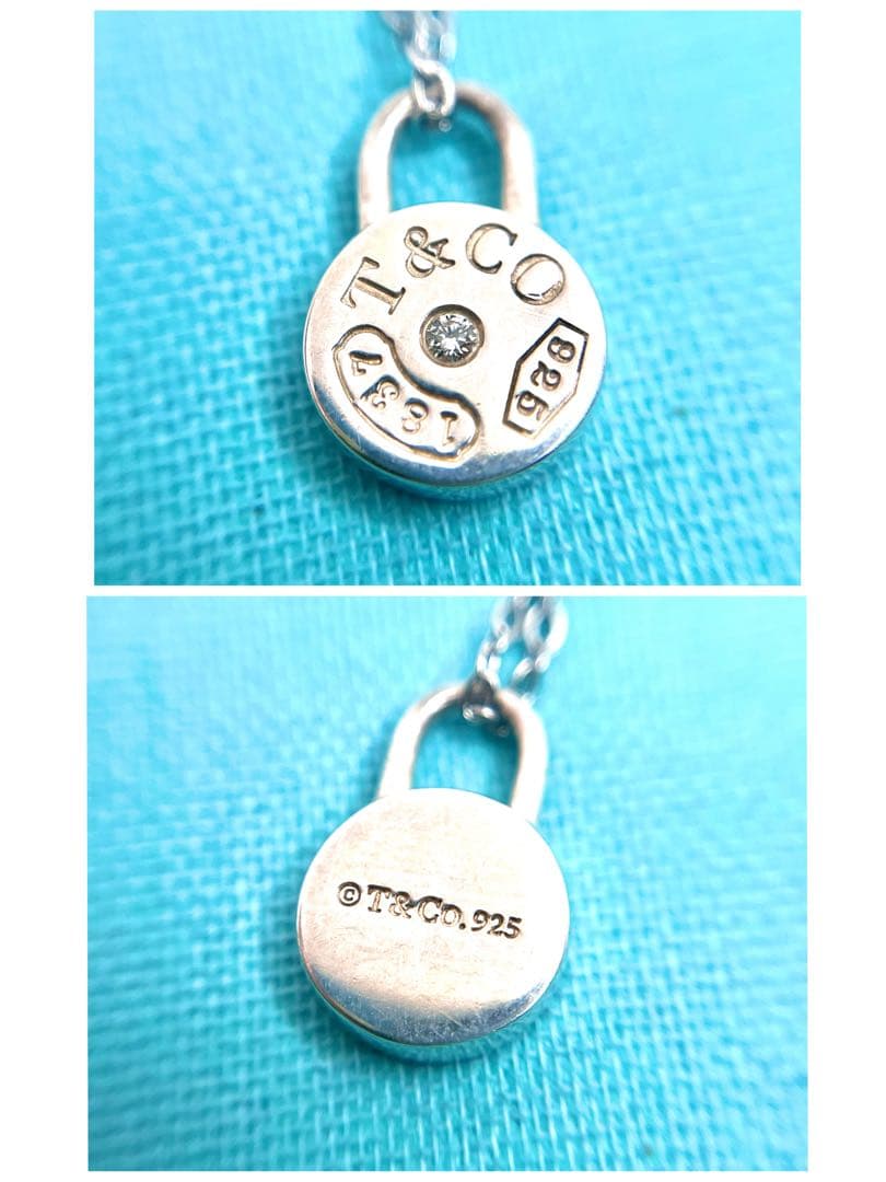 ティファニー ラウンドロック ネックレス ダイヤモンド シルバー 925