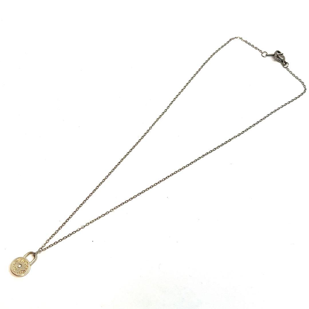 ティファニー ラウンドロック ネックレス ダイヤモンド シルバー 925