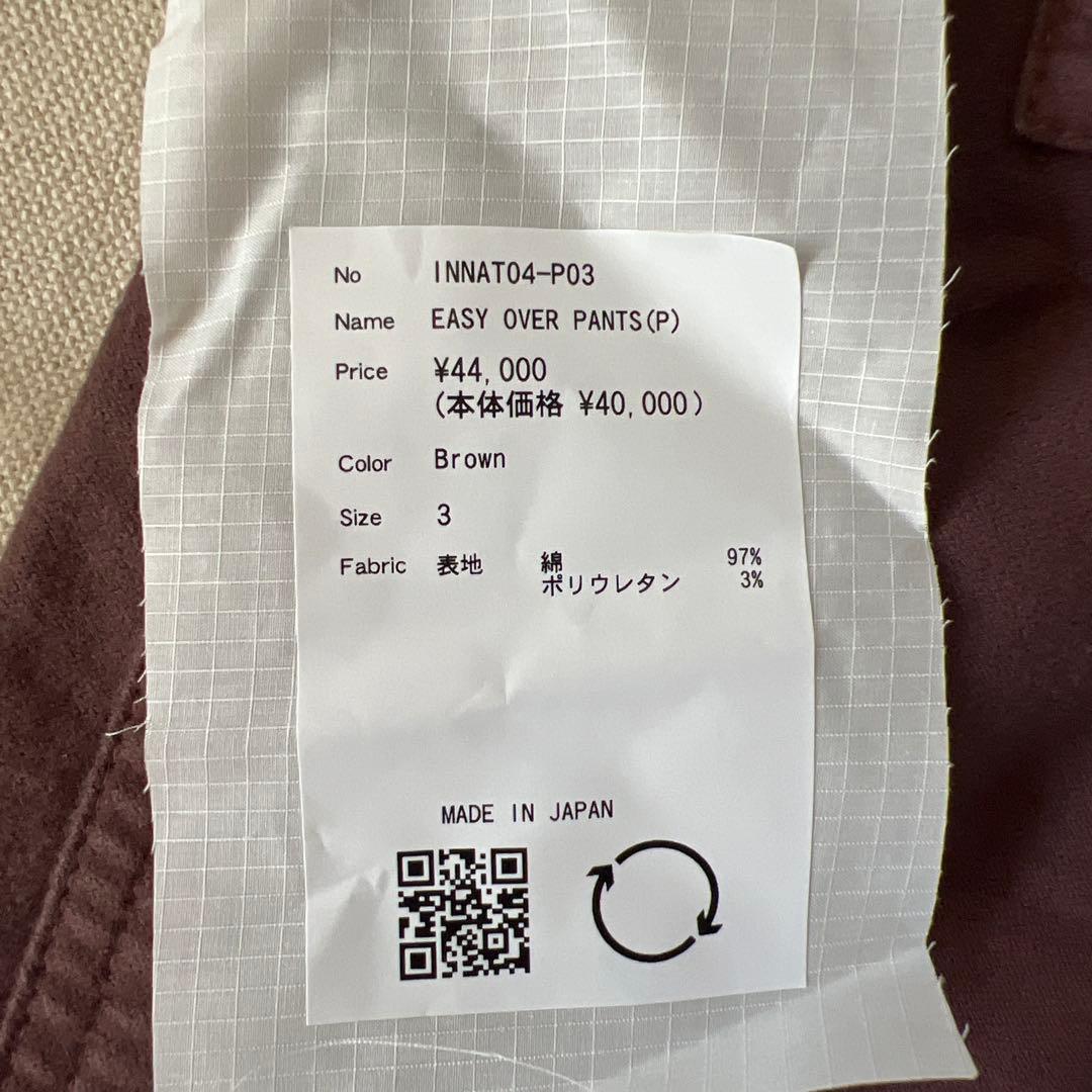 Innat インアット easy over pants