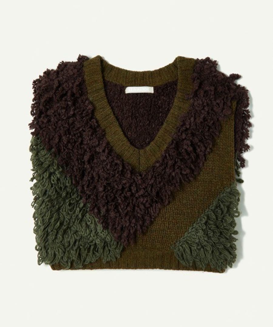 トップス leinwande / Mix Roop Sleeveless Sweater