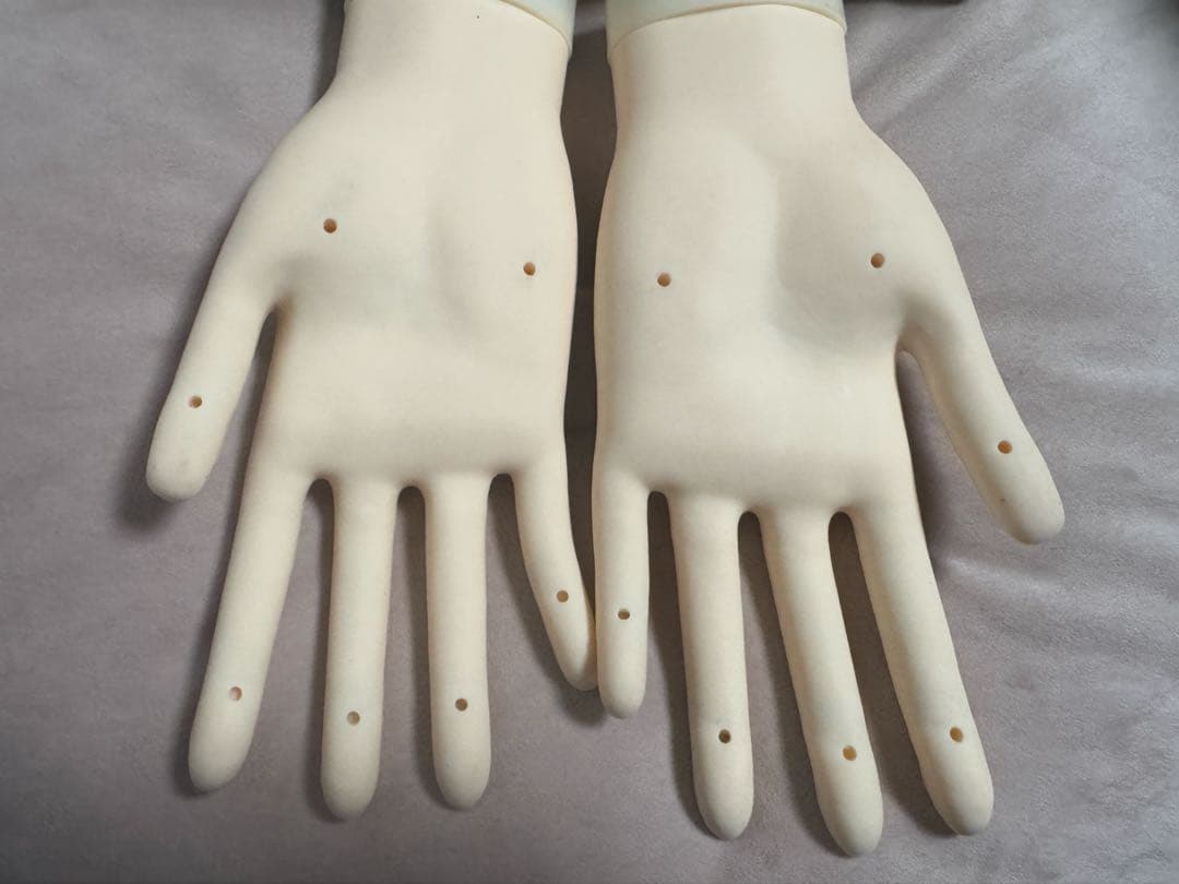 ネイリスト技能検定試験用　JNEC認定モデルハンド　チップ、シール付き