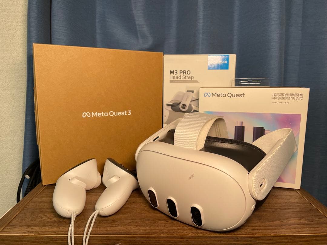 Quest3 128GB + Linkケーブル+BOBOVR M3PRO