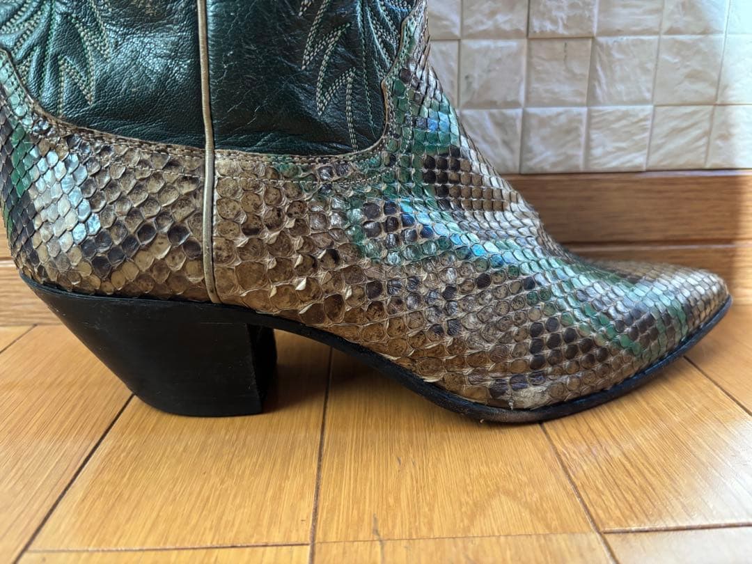 Justin ジャスティン D7414 パイソン USA製 ウエスタンブーツ