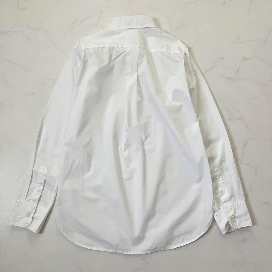 ko様　希少サイズ　マディソンブルー マダムシャツ 長袖 白　B刺繍　02サイズ