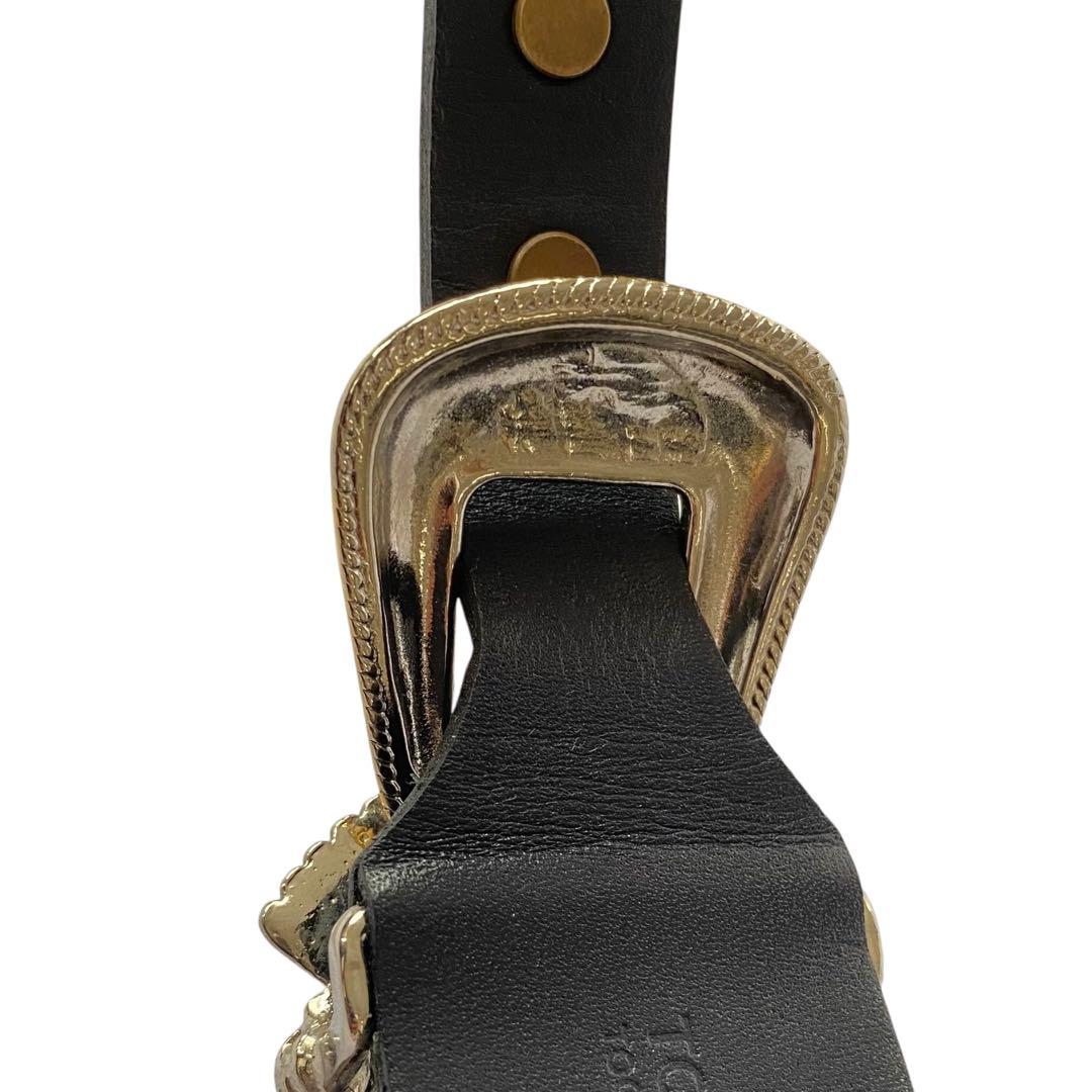 トーガプルラ 美品 コンチョバングル ブレスレット ターコイズ レザーベルト