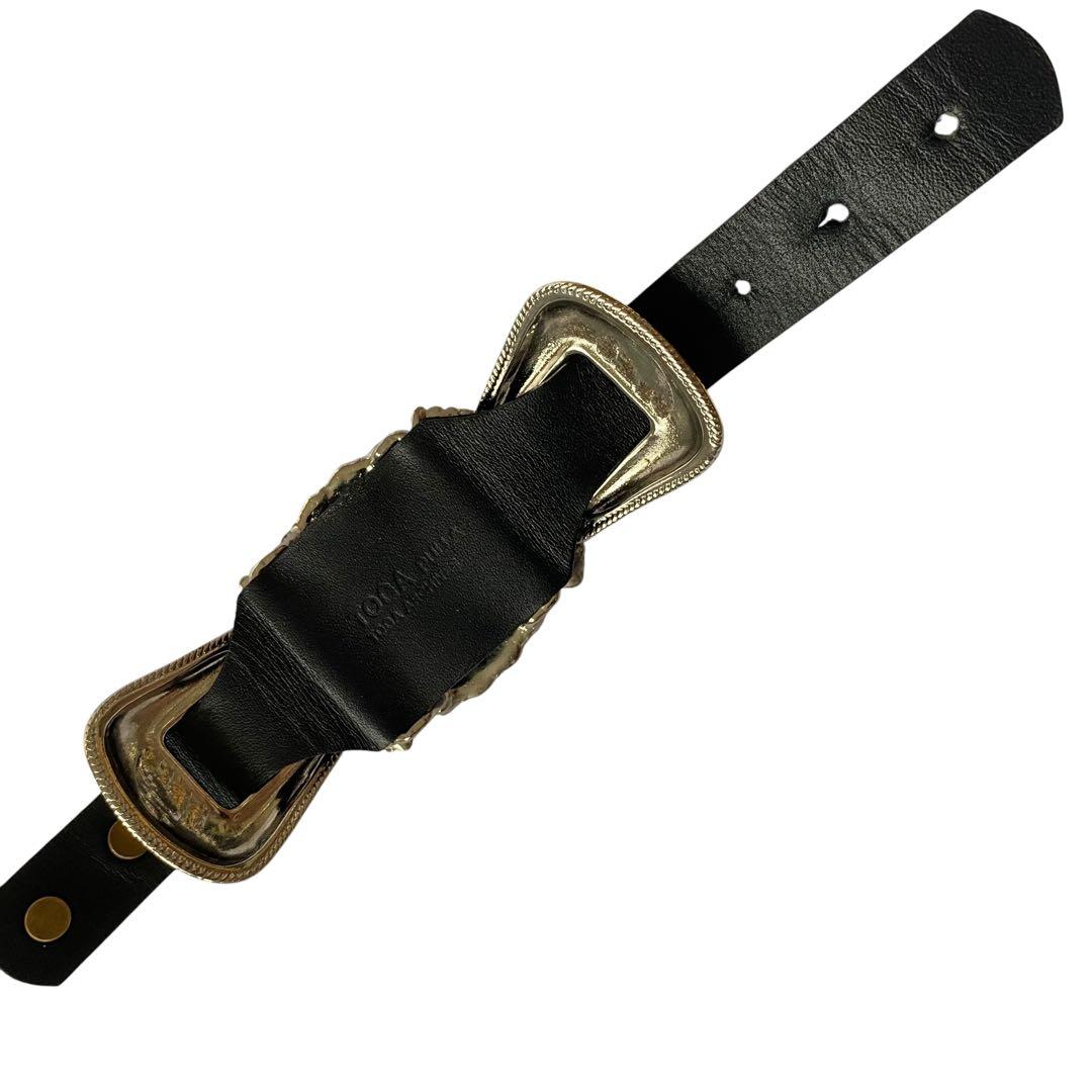 トーガプルラ 美品 コンチョバングル ブレスレット ターコイズ レザーベルト