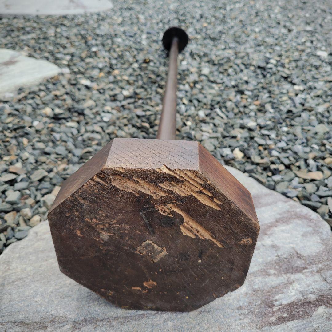 和骨董・木製燭台・アンティーク雑貨