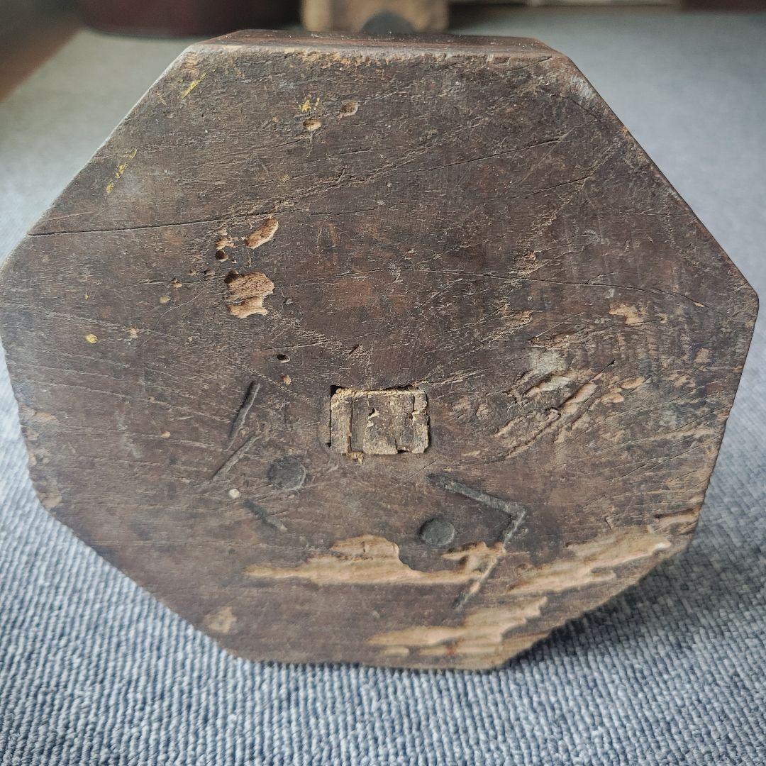 和骨董・木製燭台・アンティーク雑貨