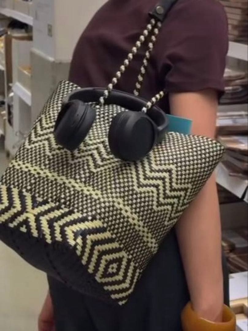 Letra レトラ　メルカドバッグ　バケット　WOVEN ロングハンドル