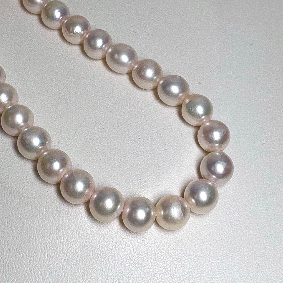 照り強超大珠✨8.5-9mm あこや本真珠ネックレス　アコヤパール　干渉色