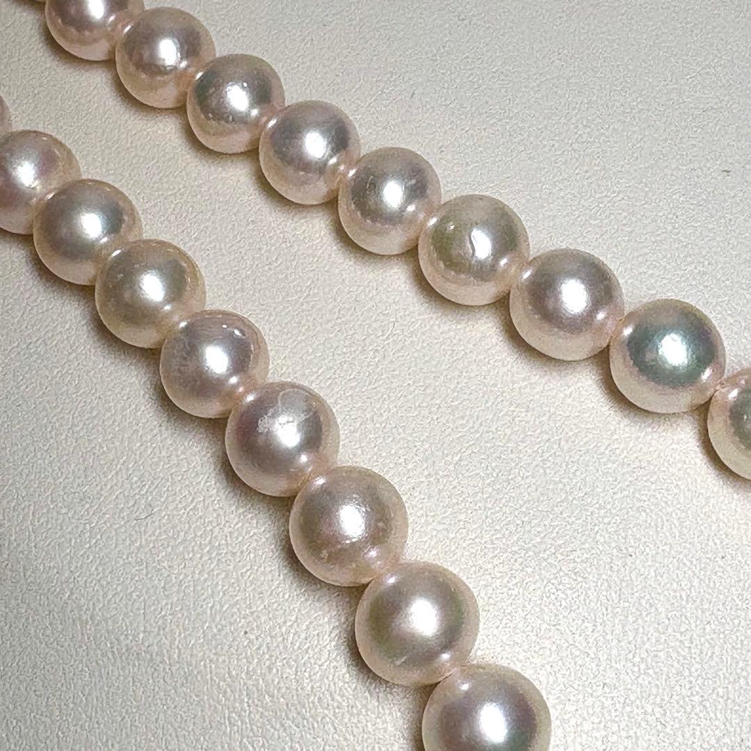 照り強超大珠✨8.5-9mm あこや本真珠ネックレス　アコヤパール　干渉色