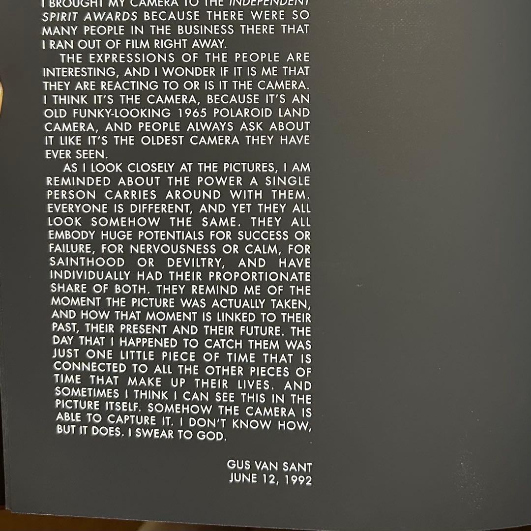 貴重　GUS VAN SANT ／108 PORTRAITS 写真集