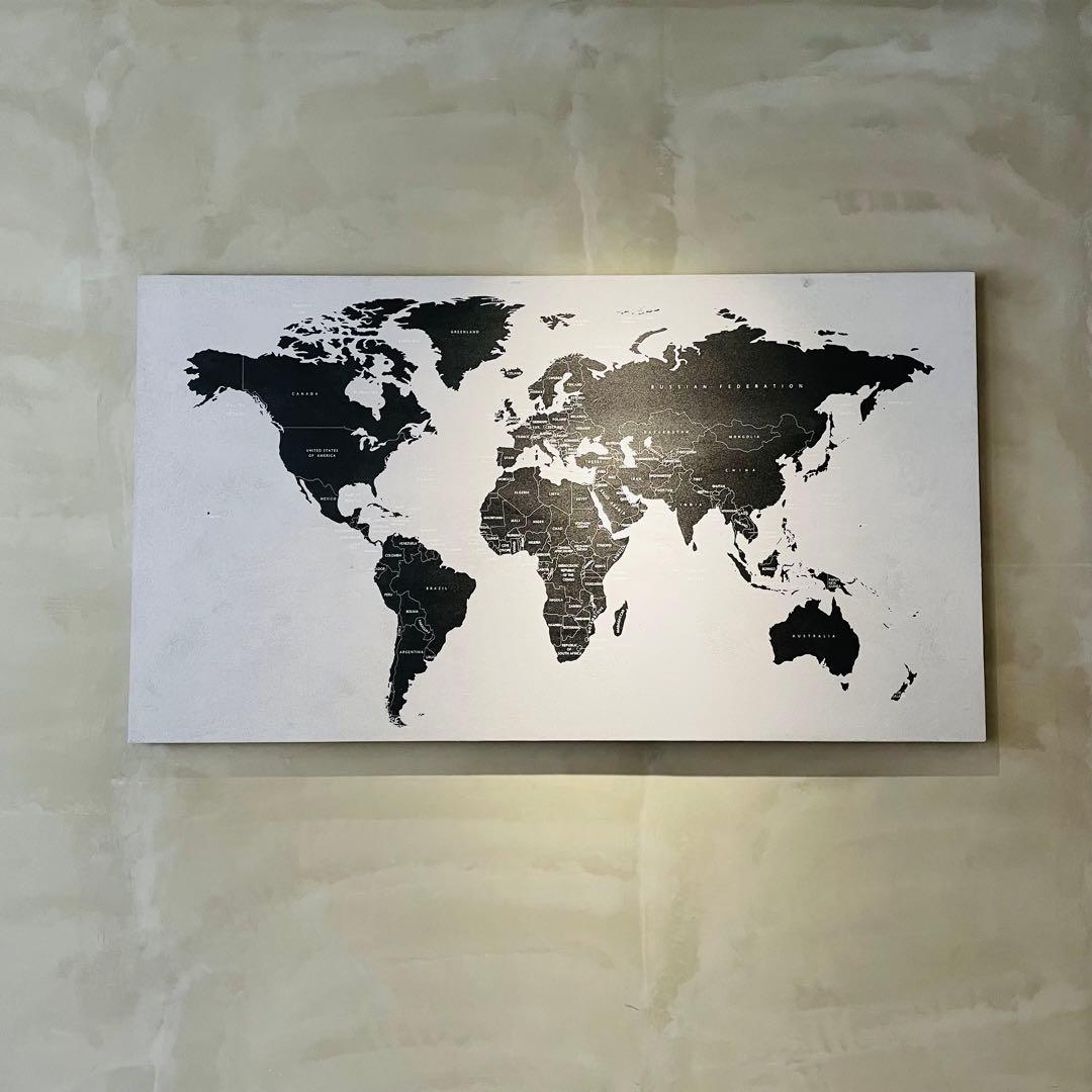 【美品】BoConcept 世界地図 アート 100×180 コンクリート 希少